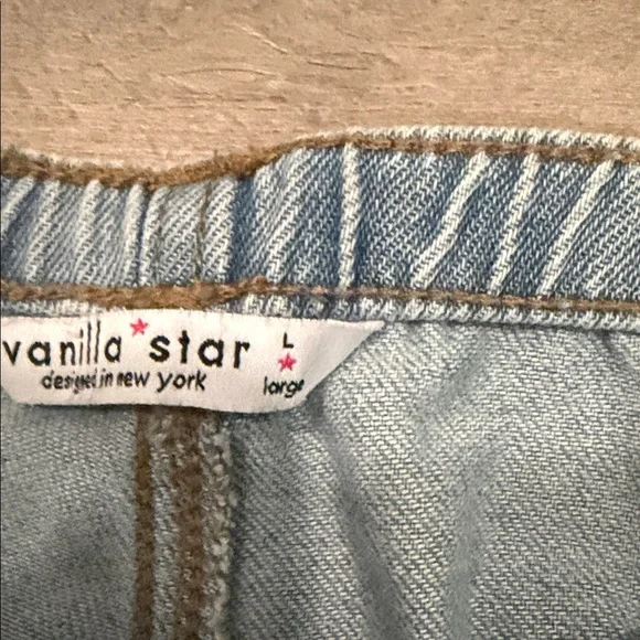 Vanilla Star Ultra Cozy Wide Leg Women's Light Blue Jeans - Picture 4 of 8